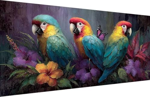 Malen Nach Zahlen Erwachsene Papagei Malen Nach Zahlen Schmetterling Paint by Numbers, DIY Kreatives für Erwachsene ölgemälde Set Basteln Erwachsene Kunst, Home Haus Deko 50x100cm Mit Rahmen P-0O84 Malen Nach Zahlen Erwachsene Papagei Malen Nach Zahlen Schmetterling Paint by Numbers, DIY Kreatives für Erwachsene ölgemälde Set Basteln Erwachsene Kunst, Home Haus Deko 50x100cm Mit Rahmen P-0O84 von Generisch