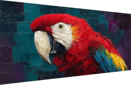 Malen Nach Zahlen Erwachsene Papagei Malen Nach Zahlen Tier Paint by Numbers, DIY Kreatives für Erwachsene ölgemälde Set mit Zubehör Basteln Erwachsene Kunst, Home Haus Deko 70x140cm Mit Rahmen C-H336 Malen Nach Zahlen Erwachsene Papagei Malen Nach Zahlen Tier Paint by Numbers, DIY Kreatives für Erwachsene ölgemälde Set mit Zubehör Basteln Erwachsene Kunst, Home Haus Deko 70x140cm Mit Rahmen C-H336 von Generisch