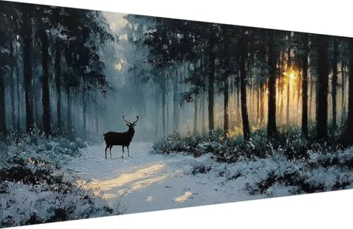 Malen Nach Zahlen Erwachsene Reh Malen Nach Zahlen Baum Paint by Numbers, DIY Kreatives für Erwachsene ölgemälde Set mit Zubehör Basteln Erwachsene Kunst, Home Haus Deko 50x100cm Mit Rahmen 1-MP16 Malen Nach Zahlen Erwachsene Reh Malen Nach Zahlen Baum Paint by Numbers, DIY Kreatives für Erwachsene ölgemälde Set mit Zubehör Basteln Erwachsene Kunst, Home Haus Deko 50x100cm Mit Rahmen 1-MP16 von Generisch
