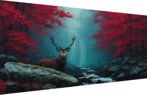 Malen Nach Zahlen Erwachsene Reh Malen Nach Zahlen Baum Paint by Numbers, DIY Kreatives für Erwachsene ölgemälde Set mit Zubehör Basteln Erwachsene Kunst, Home Haus Deko 50x100cm Mit Rahmen 3-7149 Malen Nach Zahlen Erwachsene Reh Malen Nach Zahlen Baum Paint by Numbers, DIY Kreatives für Erwachsene ölgemälde Set mit Zubehör Basteln Erwachsene Kunst, Home Haus Deko 50x100cm Mit Rahmen 3-7149 von Generisch