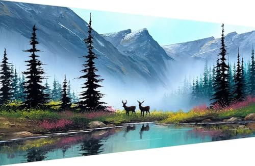 Malen Nach Zahlen Erwachsene Reh Malen Nach Zahlen Baum Paint by Numbers, DIY Kreatives für Erwachsene ölgemälde Set mit Zubehör Basteln Erwachsene Kunst, Home Haus Deko 70x140cm Mit Rahmen 5-2537 Malen Nach Zahlen Erwachsene Reh Malen Nach Zahlen Baum Paint by Numbers, DIY Kreatives für Erwachsene ölgemälde Set mit Zubehör Basteln Erwachsene Kunst, Home Haus Deko 70x140cm Mit Rahmen 5-2537 von Generisch
