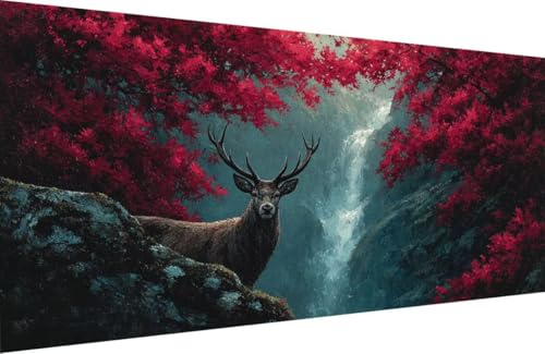 Malen Nach Zahlen Erwachsene Reh Malen Nach Zahlen Fallen Paint by Numbers, DIY Kreatives für Erwachsene ölgemälde Set mit Zubehör Basteln Erwachsene Kunst, Home Haus Deko 60x120cm Mit Rahmen D-IU38 Malen Nach Zahlen Erwachsene Reh Malen Nach Zahlen Fallen Paint by Numbers, DIY Kreatives für Erwachsene ölgemälde Set mit Zubehör Basteln Erwachsene Kunst, Home Haus Deko 60x120cm Mit Rahmen D-IU38 von Generisch
