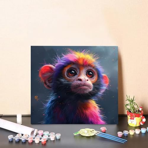 Malen Nach Zahlen Erwachsene Schimpansen Malen Nach Zahlen Tier Paint by Numbers Adults DIY Set Erwachsene, Handgemalt Leinwand ölgemälde Kunst mit Zubehör für Home Deko 60x60cm Ohne Rahmen F-47D9 Malen Nach Zahlen Erwachsene Schimpansen Malen Nach Zahlen Tier Paint by Numbers Adults DIY Set Erwachsene, Handgemalt Leinwand ölgemälde Kunst mit Zubehör für Home Deko 60x60cm Ohne Rahmen F-47D9 von Generisch