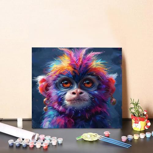 Malen Nach Zahlen Erwachsene Schimpansen Malen Nach Zahlen Tier Paint by Numbers Adults DIY Set Erwachsene, Handgemalt Leinwand ölgemälde Kunst mit Zubehör für Home Deko 80x80cm Ohne Rahmen H-442V Malen Nach Zahlen Erwachsene Schimpansen Malen Nach Zahlen Tier Paint by Numbers Adults DIY Set Erwachsene, Handgemalt Leinwand ölgemälde Kunst mit Zubehör für Home Deko 80x80cm Ohne Rahmen H-442V von Generisch