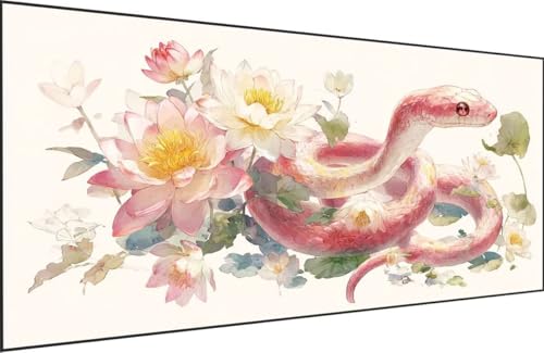 Malen Nach Zahlen Erwachsene Schlange Malen Nach Zahlen Blume Paint by Numbers, DIY Kreatives für Erwachsene ölgemälde Set mit Zubehör Basteln Erwachsene, Home Haus Deko 40x80cm Mit Rahmen 0-0V29 Malen Nach Zahlen Erwachsene Schlange Malen Nach Zahlen Blume Paint by Numbers, DIY Kreatives für Erwachsene ölgemälde Set mit Zubehör Basteln Erwachsene, Home Haus Deko 40x80cm Mit Rahmen 0-0V29 von Generisch