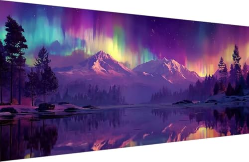 Malen Nach Zahlen Erwachsene Schneeberg Malen Nach Zahlen Aurora Paint by Numbers, Retro DIY Kreatives für Erwachsene ölgemälde Set Basteln Erwachsene Kunst, Home Haus Deko 70x140cm Mit Rahmen 9-KZ44 Malen Nach Zahlen Erwachsene Schneeberg Malen Nach Zahlen Aurora Paint by Numbers, Retro DIY Kreatives für Erwachsene ölgemälde Set Basteln Erwachsene Kunst, Home Haus Deko 70x140cm Mit Rahmen 9-KZ44 von Generisch