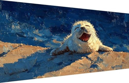 Malen Nach Zahlen Erwachsene Siegel Malen Nach Zahlen Strand Paint by Numbers, DIY Kreatives für Erwachsene ölgemälde Set mit Zubehör Basteln Erwachsene, Home Haus Deko 80x160cm Mit Rahmen U-HY95 Malen Nach Zahlen Erwachsene Siegel Malen Nach Zahlen Strand Paint by Numbers, DIY Kreatives für Erwachsene ölgemälde Set mit Zubehör Basteln Erwachsene, Home Haus Deko 80x160cm Mit Rahmen U-HY95 von Generisch