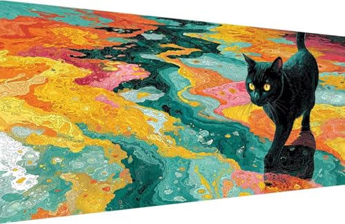 Malen Nach Zahlen Erwachsene Tier Malen Nach Zahlen Katze Paint by Numbers, DIY Kreatives für Erwachsene ölgemälde Set mit Zubehör Basteln Erwachsene Kunst, Home Haus Deko 50x100cm Mit Rahmen T-J264 Malen Nach Zahlen Erwachsene Tier Malen Nach Zahlen Katze Paint by Numbers, DIY Kreatives für Erwachsene ölgemälde Set mit Zubehör Basteln Erwachsene Kunst, Home Haus Deko 50x100cm Mit Rahmen T-J264 von Generisch