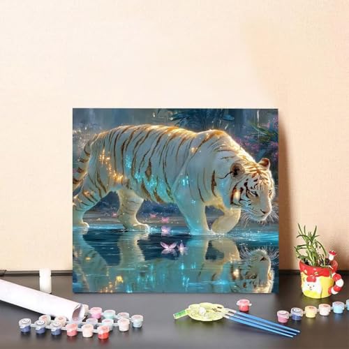 Malen Nach Zahlen Erwachsene Tiger Malen Nach Zahlen Tier Paint by Numbers Adults DIY Set Erwachsene, Handgemalt Leinwand ölgemälde Kunst mit Zubehör für Home Haus Deko 60x60cm Ohne Rahmen 6-891V Malen Nach Zahlen Erwachsene Tiger Malen Nach Zahlen Tier Paint by Numbers Adults DIY Set Erwachsene, Handgemalt Leinwand ölgemälde Kunst mit Zubehör für Home Haus Deko 60x60cm Ohne Rahmen 6-891V von Generisch