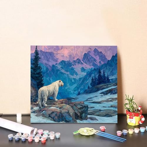 Malen Nach Zahlen Erwachsene Tiger Malen Nach Zahlen Tier Paint by Numbers Adults DIY Set Erwachsene, Handgemalt Leinwand ölgemälde Kunst mit Zubehör für Home Haus Deko 80x80cm Ohne Rahmen G-8073 Malen Nach Zahlen Erwachsene Tiger Malen Nach Zahlen Tier Paint by Numbers Adults DIY Set Erwachsene, Handgemalt Leinwand ölgemälde Kunst mit Zubehör für Home Haus Deko 80x80cm Ohne Rahmen G-8073 von Generisch