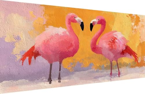 Malen Nach Zahlen Erwachsene Vogel Malen Nach Zahlen Tier Paint by Numbers, DIY Kreatives für Erwachsene ölgemälde Set mit Zubehör Basteln Erwachsene Kunst, Home Haus Deko 30x60cm Mit Rahmen P-FV12 von Generisch