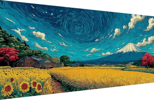 Malen Nach Zahlen Erwachsene Vulkan Fuji Malen Nach Zahlen Anlage Paint by Numbers, DIY Kreatives für Erwachsene ölgemälde Set Basteln Erwachsene Kunst, Home Haus Deko 60x120cm Mit Rahmen Q-3979 Malen Nach Zahlen Erwachsene Vulkan Fuji Malen Nach Zahlen Anlage Paint by Numbers, DIY Kreatives für Erwachsene ölgemälde Set Basteln Erwachsene Kunst, Home Haus Deko 60x120cm Mit Rahmen Q-3979 von Generisch