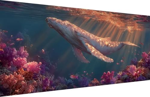 Malen Nach Zahlen Erwachsene Wal Malen Nach Zahlen Blume Paint by Numbers, DIY Kreatives für Erwachsene ölgemälde Set mit Zubehör Basteln Erwachsene Kunst, Home Haus Deko 40x80cm Mit Rahmen 7-W685 Malen Nach Zahlen Erwachsene Wal Malen Nach Zahlen Blume Paint by Numbers, DIY Kreatives für Erwachsene ölgemälde Set mit Zubehör Basteln Erwachsene Kunst, Home Haus Deko 40x80cm Mit Rahmen 7-W685 von Generisch