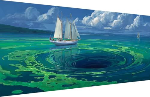 Malen Nach Zahlen Erwachsene Wirbel Malen Nach Zahlen Boot Paint by Numbers, DIY Kreatives für Erwachsene ölgemälde Set mit Zubehör Basteln Erwachsene Kunst, Home Haus Deko 30x60cm Mit Rahmen 8-X329 Malen Nach Zahlen Erwachsene Wirbel Malen Nach Zahlen Boot Paint by Numbers, DIY Kreatives für Erwachsene ölgemälde Set mit Zubehör Basteln Erwachsene Kunst, Home Haus Deko 30x60cm Mit Rahmen 8-X329 von Generisch