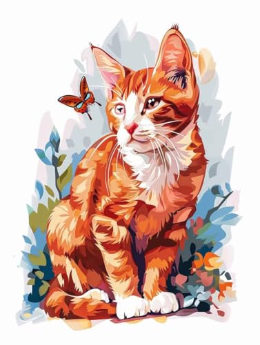 Malen Nach Zahlen Katze Malen Nach Zahlen Erwachsene set Schmetterling Basteln Erwachsene Paint by Numbers DIY Leinwand ölgemälde Mit Pinseln und Acrylfarbe für Home Decor 100x135cmOhne Rahmen 0-MCGJ Malen Nach Zahlen Katze Malen Nach Zahlen Erwachsene set Schmetterling Basteln Erwachsene Paint by Numbers DIY Leinwand ölgemälde Mit Pinseln und Acrylfarbe für Home Decor 100x135cmOhne Rahmen 0-MCGJ von Generisch