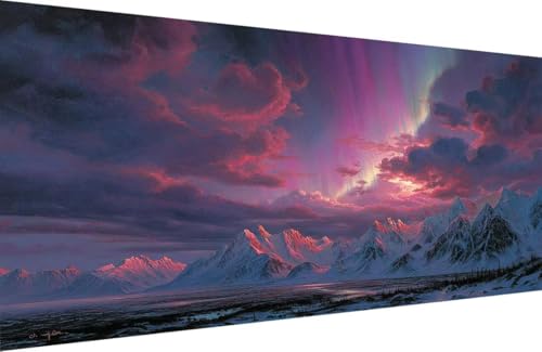 Malen Nach Zahlen Kinder Aurora Malen Nach Zahlen für Erwachsene Schneeberg Paint by Number Adult, DIY Handgemalt Leinwand ölgemälde Hobby Erwachsene mit Zubehör, Geschenke 50x100cm Mit Rahmen L-T263 Malen Nach Zahlen Kinder Aurora Malen Nach Zahlen für Erwachsene Schneeberg Paint by Number Adult, DIY Handgemalt Leinwand ölgemälde Hobby Erwachsene mit Zubehör, Geschenke 50x100cm Mit Rahmen L-T263 von Generisch