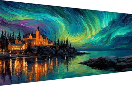 Malen Nach Zahlen Kinder Aurora Malen Nach Zahlen für Erwachsene Sea Paint by Number Adult, DIY Handgemalt Leinwand ölgemälde Hobby Erwachsene Set mit Zubehör, Geschenke 70x140cm Mit Rahmen X-C013 Malen Nach Zahlen Kinder Aurora Malen Nach Zahlen für Erwachsene Sea Paint by Number Adult, DIY Handgemalt Leinwand ölgemälde Hobby Erwachsene Set mit Zubehör, Geschenke 70x140cm Mit Rahmen X-C013 von Generisch