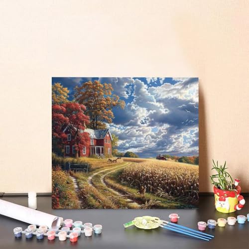 Malen Nach Zahlen Kinder Bauernhof DIY Malen Nach Zahlen Tier Kreatives für Erwachsene Kunst Paint by Number Adult, DIY Handgemalt Leinwand ölgemälde mit Zubehör, Geschenke 60x60cm Ohne Rahmen O-14RP Malen Nach Zahlen Kinder Bauernhof DIY Malen Nach Zahlen Tier Kreatives für Erwachsene Kunst Paint by Number Adult, DIY Handgemalt Leinwand ölgemälde mit Zubehör, Geschenke 60x60cm Ohne Rahmen O-14RP von Generisch
