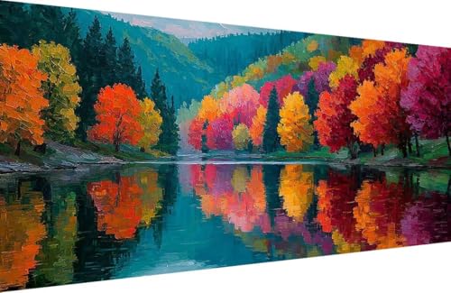 Malen Nach Zahlen Kinder Baum Malen Nach Zahlen für Erwachsene Fluss Paint by Number Adult, DIY Handgemalt Leinwand ölgemälde Hobby Erwachsene Set mit Zubehör, Geschenke 80x160cm Mit Rahmen 0-5438 Malen Nach Zahlen Kinder Baum Malen Nach Zahlen für Erwachsene Fluss Paint by Number Adult, DIY Handgemalt Leinwand ölgemälde Hobby Erwachsene Set mit Zubehör, Geschenke 80x160cm Mit Rahmen 0-5438 von Generisch