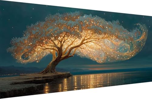 Malen Nach Zahlen Kinder Baum Malen Nach Zahlen für Erwachsene See Paint by Number Adult, DIY Handgemalt Leinwand ölgemälde Hobby Erwachsene Set mit Zubehör, Geschenke 60x120cm Mit Rahmen S-7136 Malen Nach Zahlen Kinder Baum Malen Nach Zahlen für Erwachsene See Paint by Number Adult, DIY Handgemalt Leinwand ölgemälde Hobby Erwachsene Set mit Zubehör, Geschenke 60x120cm Mit Rahmen S-7136 von Generisch