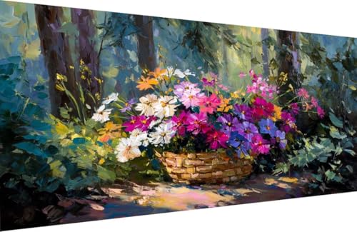 Malen Nach Zahlen Kinder Blume Malen Nach Zahlen für Erwachsene Baum Paint by Number Adult, DIY Handgemalt Leinwand ölgemälde Hobby Erwachsene Set mit Zubehör, Geschenke 50x100cm Mit Rahmen 1-IQ97 Malen Nach Zahlen Kinder Blume Malen Nach Zahlen für Erwachsene Baum Paint by Number Adult, DIY Handgemalt Leinwand ölgemälde Hobby Erwachsene Set mit Zubehör, Geschenke 50x100cm Mit Rahmen 1-IQ97 von Generisch
