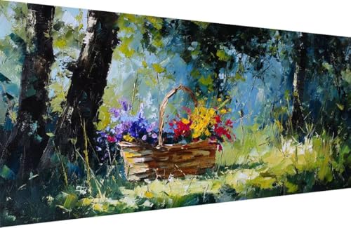 Malen Nach Zahlen Kinder Blume Malen Nach Zahlen für Erwachsene Baum Paint by Number Adult, DIY Handgemalt Leinwand ölgemälde Hobby Erwachsene Set mit Zubehör, Geschenke 60x120cm Mit Rahmen G-K713 Malen Nach Zahlen Kinder Blume Malen Nach Zahlen für Erwachsene Baum Paint by Number Adult, DIY Handgemalt Leinwand ölgemälde Hobby Erwachsene Set mit Zubehör, Geschenke 60x120cm Mit Rahmen G-K713 von Generisch