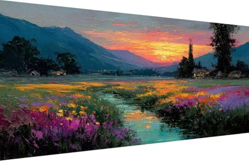 Malen Nach Zahlen Kinder Blume Malen Nach Zahlen für Erwachsene Fluss Paint by Number Adult, DIY Handgemalt Leinwand ölgemälde Hobby Erwachsene Set mit Zubehör, Geschenke 60x120cm Mit Rahmen Y-9670 Malen Nach Zahlen Kinder Blume Malen Nach Zahlen für Erwachsene Fluss Paint by Number Adult, DIY Handgemalt Leinwand ölgemälde Hobby Erwachsene Set mit Zubehör, Geschenke 60x120cm Mit Rahmen Y-9670 von Generisch