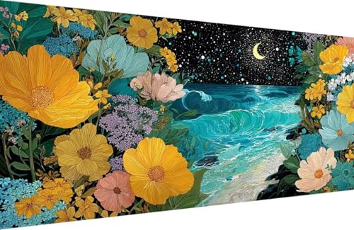 Malen Nach Zahlen Kinder Blume Malen Nach Zahlen für Erwachsene Sea Paint by Number Adult, DIY Handgemalt Leinwand ölgemälde Hobby Erwachsene Set mit Zubehör, Geschenke 30x60cm Mit Rahmen 7-4434 Malen Nach Zahlen Kinder Blume Malen Nach Zahlen für Erwachsene Sea Paint by Number Adult, DIY Handgemalt Leinwand ölgemälde Hobby Erwachsene Set mit Zubehör, Geschenke 30x60cm Mit Rahmen 7-4434 von Generisch