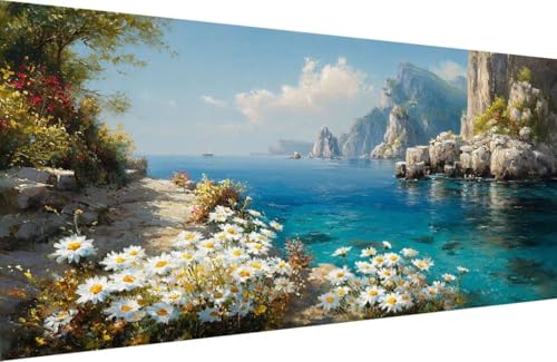 Malen Nach Zahlen Kinder Blume Malen Nach Zahlen für Erwachsene Sea Paint by Number Adult, DIY Handgemalt Leinwand ölgemälde Hobby Erwachsene Set mit Zubehör, Geschenke 50x100cm Mit Rahmen 2-4521 Malen Nach Zahlen Kinder Blume Malen Nach Zahlen für Erwachsene Sea Paint by Number Adult, DIY Handgemalt Leinwand ölgemälde Hobby Erwachsene Set mit Zubehör, Geschenke 50x100cm Mit Rahmen 2-4521 von Generisch