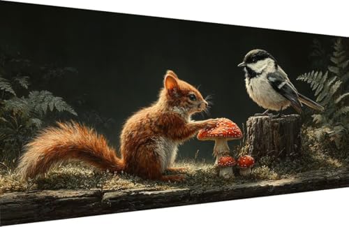 Malen Nach Zahlen Kinder EichhöRnchen Malen Nach Zahlen für Erwachsene Pilz Paint by Number Adult, DIY Handgemalt Leinwand ölgemälde Hobby Erwachsene mit Zubehör, Geschenke 80x160cm Mit Rahmen G-T698 Malen Nach Zahlen Kinder EichhöRnchen Malen Nach Zahlen für Erwachsene Pilz Paint by Number Adult, DIY Handgemalt Leinwand ölgemälde Hobby Erwachsene mit Zubehör, Geschenke 80x160cm Mit Rahmen G-T698 von Generisch