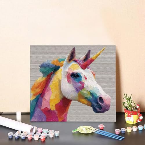 Malen Nach Zahlen Kinder Einhorn DIY Malen Nach Zahlen Tier Kreatives für Erwachsene Kunst Paint by Number Adult, DIY Handgemalt Leinwand ölgemälde mit Zubehör, Geschenke 80x80cm Ohne Rahmen 8-59Y1 Malen Nach Zahlen Kinder Einhorn DIY Malen Nach Zahlen Tier Kreatives für Erwachsene Kunst Paint by Number Adult, DIY Handgemalt Leinwand ölgemälde mit Zubehör, Geschenke 80x80cm Ohne Rahmen 8-59Y1 von Generisch