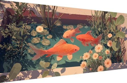 Malen Nach Zahlen Kinder Fisch Malen Nach Zahlen für Erwachsene Blume Paint by Number Adult, DIY Handgemalt Leinwand ölgemälde Hobby Erwachsene Set mit Zubehör, Geschenke 30x60cm Mit Rahmen N-1P85 Malen Nach Zahlen Kinder Fisch Malen Nach Zahlen für Erwachsene Blume Paint by Number Adult, DIY Handgemalt Leinwand ölgemälde Hobby Erwachsene Set mit Zubehör, Geschenke 30x60cm Mit Rahmen N-1P85 von Generisch