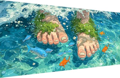 Malen Nach Zahlen Kinder Fisch Malen Nach Zahlen für Erwachsene Tier Paint by Number Adult, DIY Handgemalt Leinwand ölgemälde Hobby Erwachsene Set mit Zubehör, Geschenke 60x120cm Mit Rahmen 4-W964 Malen Nach Zahlen Kinder Fisch Malen Nach Zahlen für Erwachsene Tier Paint by Number Adult, DIY Handgemalt Leinwand ölgemälde Hobby Erwachsene Set mit Zubehör, Geschenke 60x120cm Mit Rahmen 4-W964 von Generisch