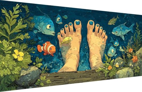 Malen Nach Zahlen Kinder Fisch Malen Nach Zahlen für Erwachsene Tier Paint by Number Adult, DIY Handgemalt Leinwand ölgemälde Hobby Erwachsene Set mit Zubehör, Geschenke 70x140cm Mit Rahmen 4-4459 Malen Nach Zahlen Kinder Fisch Malen Nach Zahlen für Erwachsene Tier Paint by Number Adult, DIY Handgemalt Leinwand ölgemälde Hobby Erwachsene Set mit Zubehör, Geschenke 70x140cm Mit Rahmen 4-4459 von Generisch