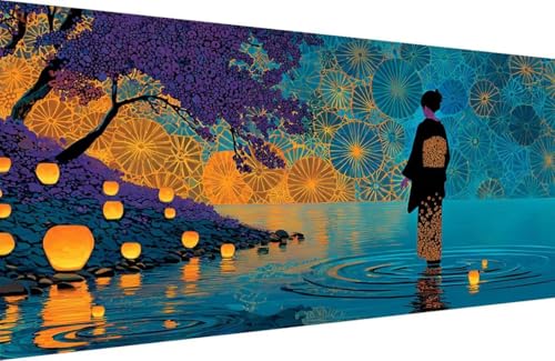 Malen Nach Zahlen Kinder Frau Malen Nach Zahlen für Erwachsene Fluss Paint by Number Adult, DIY Handgemalt Leinwand ölgemälde Hobby Erwachsene Set mit Zubehör, Geschenke 80x160cm Mit Rahmen W-F347 Malen Nach Zahlen Kinder Frau Malen Nach Zahlen für Erwachsene Fluss Paint by Number Adult, DIY Handgemalt Leinwand ölgemälde Hobby Erwachsene Set mit Zubehör, Geschenke 80x160cm Mit Rahmen W-F347 von Generisch