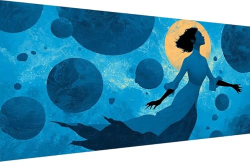 Malen Nach Zahlen Kinder Frau Malen Nach Zahlen für Erwachsene Mond Paint by Number Adult, DIY Handgemalt Leinwand ölgemälde Hobby Erwachsene Set mit Zubehör, Geschenke 50x100cm Mit Rahmen 5-3F50 Malen Nach Zahlen Kinder Frau Malen Nach Zahlen für Erwachsene Mond Paint by Number Adult, DIY Handgemalt Leinwand ölgemälde Hobby Erwachsene Set mit Zubehör, Geschenke 50x100cm Mit Rahmen 5-3F50 von Generisch