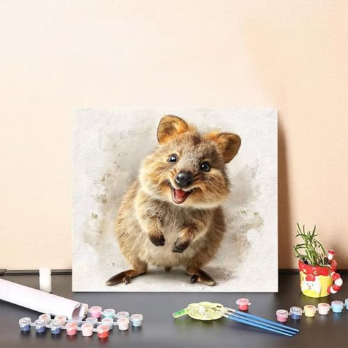 Malen Nach Zahlen Kinder Hamster DIY Malen Nach Zahlen Tier Kreatives für Erwachsene Kunst Paint by Number Adult, DIY Handgemalt Leinwand ölgemälde mit Zubehör, Geschenke 60x60cm Ohne Rahmen E-94KG Malen Nach Zahlen Kinder Hamster DIY Malen Nach Zahlen Tier Kreatives für Erwachsene Kunst Paint by Number Adult, DIY Handgemalt Leinwand ölgemälde mit Zubehör, Geschenke 60x60cm Ohne Rahmen E-94KG von Generisch