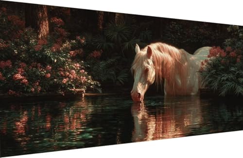 Malen Nach Zahlen Kinder Horse Malen Nach Zahlen für Erwachsene Blume Paint by Number Adult, DIY Handgemalt Leinwand ölgemälde Hobby Erwachsene Set mit Zubehör, Geschenke 30x60cm Mit Rahmen 6-ZE44 Malen Nach Zahlen Kinder Horse Malen Nach Zahlen für Erwachsene Blume Paint by Number Adult, DIY Handgemalt Leinwand ölgemälde Hobby Erwachsene Set mit Zubehör, Geschenke 30x60cm Mit Rahmen 6-ZE44 von Generisch