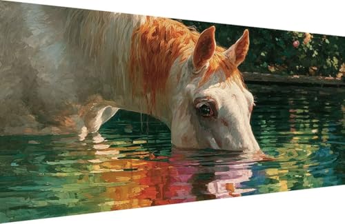 Malen Nach Zahlen Kinder Horse Malen Nach Zahlen für Erwachsene Tier Paint by Number Adult, DIY Handgemalt Leinwand ölgemälde Hobby Erwachsene Set mit Zubehör, Geschenke 80x160cm Mit Rahmen 5-7231 Malen Nach Zahlen Kinder Horse Malen Nach Zahlen für Erwachsene Tier Paint by Number Adult, DIY Handgemalt Leinwand ölgemälde Hobby Erwachsene Set mit Zubehör, Geschenke 80x160cm Mit Rahmen 5-7231 von Generisch