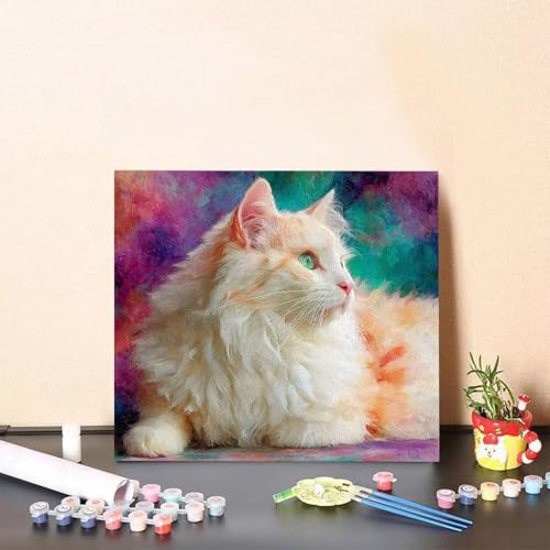Malen Nach Zahlen Kinder Katze DIY Malen Nach Zahlen Tier Kreatives für Erwachsene Kunst Paint by Number Adult, DIY Handgemalt Leinwand ölgemälde mit Zubehör, Geschenke 80x80cm Ohne Rahmen 9-51F4 Malen Nach Zahlen Kinder Katze DIY Malen Nach Zahlen Tier Kreatives für Erwachsene Kunst Paint by Number Adult, DIY Handgemalt Leinwand ölgemälde mit Zubehör, Geschenke 80x80cm Ohne Rahmen 9-51F4 von Generisch