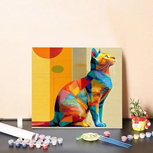 Malen Nach Zahlen Kinder Katze DIY Malen Nach Zahlen Tier Kreatives für Erwachsene Kunst Paint by Number Adult, DIY Handgemalt Leinwand ölgemälde mit Zubehör, Geschenke 80x80cm Ohne Rahmen N-2152 Malen Nach Zahlen Kinder Katze DIY Malen Nach Zahlen Tier Kreatives für Erwachsene Kunst Paint by Number Adult, DIY Handgemalt Leinwand ölgemälde mit Zubehör, Geschenke 80x80cm Ohne Rahmen N-2152 von Generisch