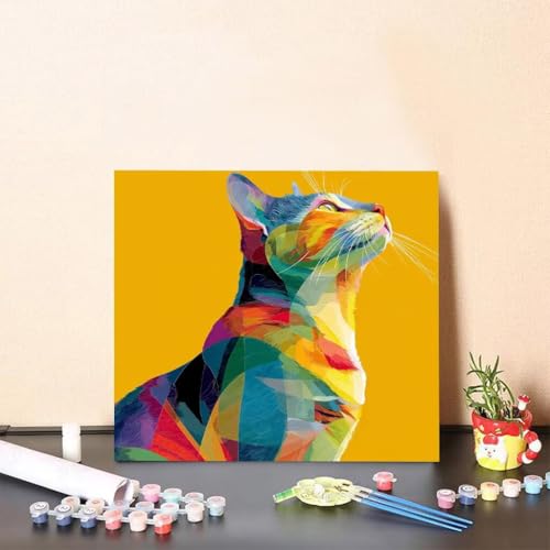Malen Nach Zahlen Kinder Katze DIY Malen Nach Zahlen Tier Kreatives für Erwachsene Kunst Paint by Number Adult, DIY Handgemalt Leinwand ölgemälde mit Zubehör, Geschenke 80x80cm Ohne Rahmen S-2542 Malen Nach Zahlen Kinder Katze DIY Malen Nach Zahlen Tier Kreatives für Erwachsene Kunst Paint by Number Adult, DIY Handgemalt Leinwand ölgemälde mit Zubehör, Geschenke 80x80cm Ohne Rahmen S-2542 von Generisch