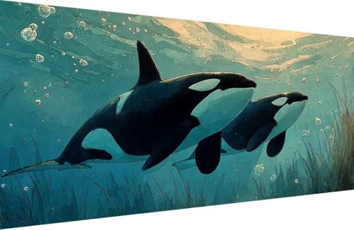 Malen Nach Zahlen Kinder Killerwal Malen Nach Zahlen für Erwachsene Anlage Paint by Number Adult, DIY Handgemalt Leinwand ölgemälde Hobby Erwachsene mit Zubehör, Geschenke 40x80cm Mit Rahmen F-1589 Malen Nach Zahlen Kinder Killerwal Malen Nach Zahlen für Erwachsene Anlage Paint by Number Adult, DIY Handgemalt Leinwand ölgemälde Hobby Erwachsene mit Zubehör, Geschenke 40x80cm Mit Rahmen F-1589 von Generisch