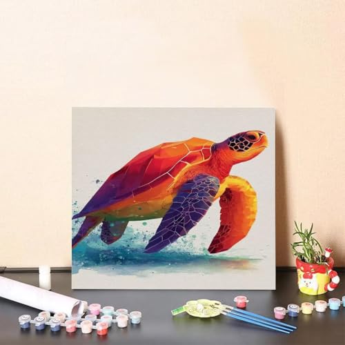 Malen Nach Zahlen Kinder MeeresschildkröTen DIY Malen Nach Zahlen Tier Kreatives für Erwachsene Kunst Paint by Number Adult, DIY Handgemalt ölgemälde mit Zubehör, Geschenke 60x60cm Ohne Rahmen M-64SG Malen Nach Zahlen Kinder MeeresschildkröTen DIY Malen Nach Zahlen Tier Kreatives für Erwachsene Kunst Paint by Number Adult, DIY Handgemalt ölgemälde mit Zubehör, Geschenke 60x60cm Ohne Rahmen M-64SG von Generisch
