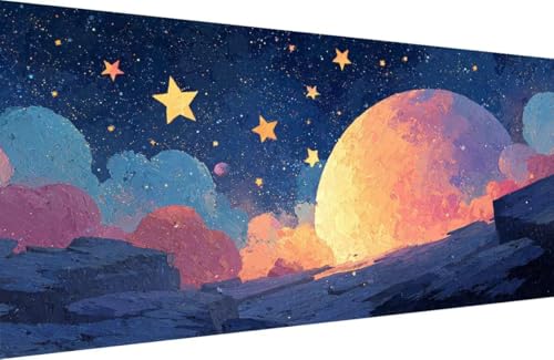 Malen Nach Zahlen Kinder Mond Malen Nach Zahlen für Erwachsene Stern Paint by Number Adult, DIY Handgemalt Leinwand ölgemälde Hobby Erwachsene Set mit Zubehör, Geschenke 60x120cm Mit Rahmen 5-2O47 Malen Nach Zahlen Kinder Mond Malen Nach Zahlen für Erwachsene Stern Paint by Number Adult, DIY Handgemalt Leinwand ölgemälde Hobby Erwachsene Set mit Zubehör, Geschenke 60x120cm Mit Rahmen 5-2O47 von Generisch