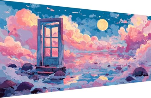 Malen Nach Zahlen Kinder Mond Malen Nach Zahlen für Erwachsene TüR Paint by Number Adult, DIY Handgemalt Leinwand ölgemälde Hobby Erwachsene Set mit Zubehör, Geschenke 50x100cm Mit Rahmen A-H584 Malen Nach Zahlen Kinder Mond Malen Nach Zahlen für Erwachsene TüR Paint by Number Adult, DIY Handgemalt Leinwand ölgemälde Hobby Erwachsene Set mit Zubehör, Geschenke 50x100cm Mit Rahmen A-H584 von Generisch