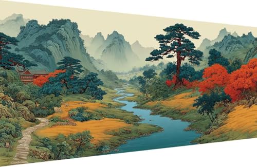 Malen Nach Zahlen Kinder NatüRliche Landschaft Malen Nach Zahlen für Erwachsene Anlage Paint by Number Adult, DIY Handgemalt Leinwand ölgemälde Hobby Erwachsene, Geschenke 70x140cm Mit Rahmen S-0H39 Malen Nach Zahlen Kinder NatüRliche Landschaft Malen Nach Zahlen für Erwachsene Anlage Paint by Number Adult, DIY Handgemalt Leinwand ölgemälde Hobby Erwachsene, Geschenke 70x140cm Mit Rahmen S-0H39 von Generisch