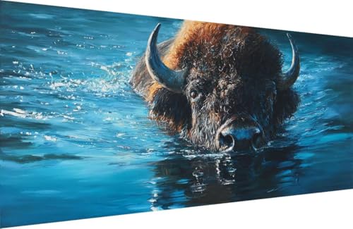 Malen Nach Zahlen Kinder Ochse Malen Nach Zahlen für Erwachsene Tier Paint by Number Adult, DIY Handgemalt Leinwand ölgemälde Hobby Erwachsene Set mit Zubehör, Geschenke 60x120cm Mit Rahmen K-1174 Malen Nach Zahlen Kinder Ochse Malen Nach Zahlen für Erwachsene Tier Paint by Number Adult, DIY Handgemalt Leinwand ölgemälde Hobby Erwachsene Set mit Zubehör, Geschenke 60x120cm Mit Rahmen K-1174 von Generisch