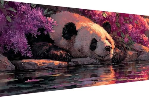 Malen Nach Zahlen Kinder Panda Malen Nach Zahlen für Erwachsene Blume Paint by Number Adult, DIY Handgemalt Leinwand ölgemälde Hobby Erwachsene Set mit Zubehör, Geschenke 40x80cm Mit Rahmen B-3374 Malen Nach Zahlen Kinder Panda Malen Nach Zahlen für Erwachsene Blume Paint by Number Adult, DIY Handgemalt Leinwand ölgemälde Hobby Erwachsene Set mit Zubehör, Geschenke 40x80cm Mit Rahmen B-3374 von Generisch