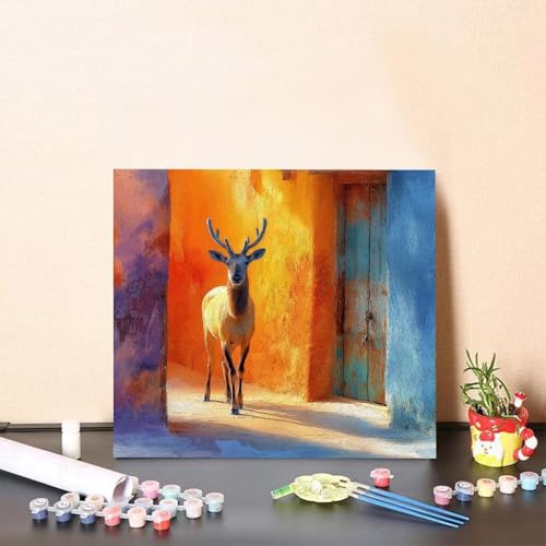 Malen Nach Zahlen Kinder Reh DIY Malen Nach Zahlen Tier Kreatives für Erwachsene Kunst Paint by Number Adult,Easy DIY Handgemalt Leinwand ölgemälde mit Zubehör, Geschenke 80x80cm Ohne Rahmen V-81E1 Malen Nach Zahlen Kinder Reh DIY Malen Nach Zahlen Tier Kreatives für Erwachsene Kunst Paint by Number Adult,Easy DIY Handgemalt Leinwand ölgemälde mit Zubehör, Geschenke 80x80cm Ohne Rahmen V-81E1 von Generisch